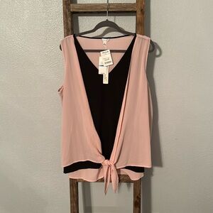 Pink and Black dress tank
